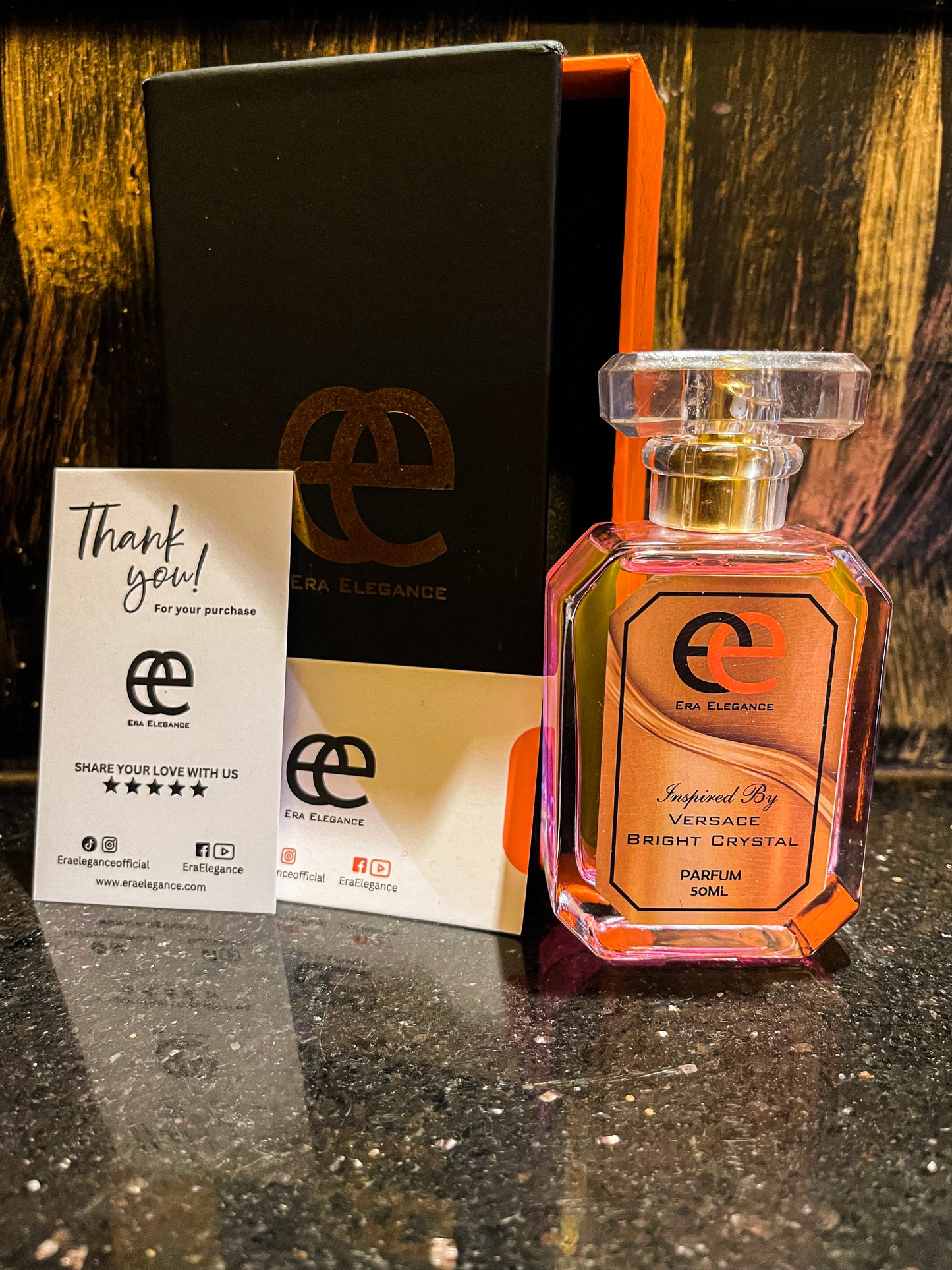 Inspired by Versace Bright Crystal - Era Elegance | A Radiant & Elegant Floral-Fruity Fragrance